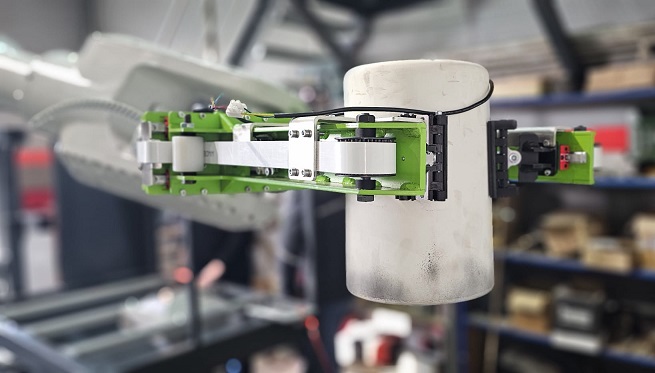 Robotic grinding process — tooling and workpiece